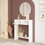 Hanah Home Aparador Blanco Lr1-W, 80.4 x 90 x 24.2 cm